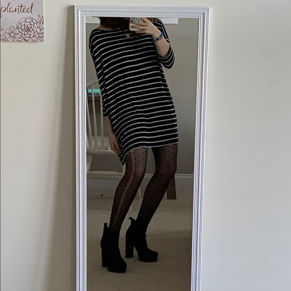 🌻 stripey oversized t shirt dress 🌻